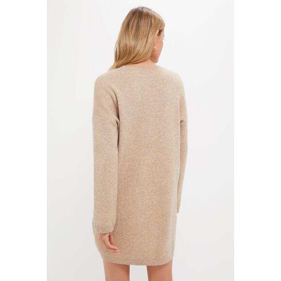 Tuckernuck Vivianne Crewneck Dress Size L Sandlewood *wash wear Pomander Place - Picture 5 of 14